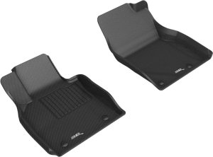 Mazda 3 Floor Mats - Front - 3D MAXpider - Kagu - Black - `19-`21